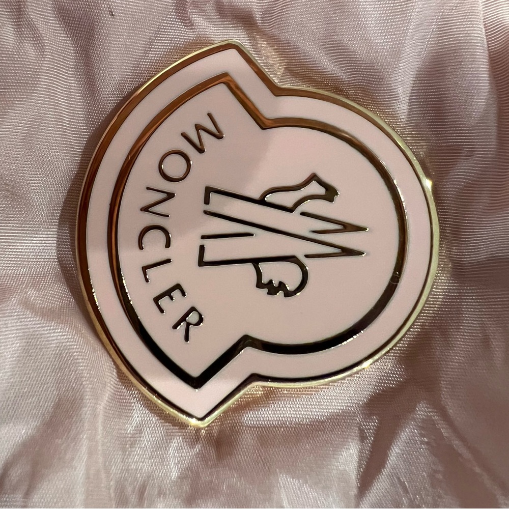 Moncler Leather DOMITILLE Blush Quilted Zip Up Hidden Bag  Mixed Media - Picture 7 of 13